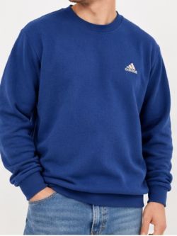 NWT adidas Men's Crewneck Sweater in Navy Blue Sz 2XL