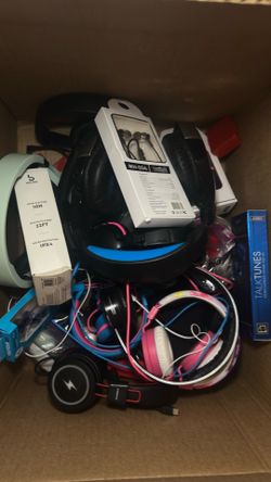 Huge Headphones & Electronics Lot