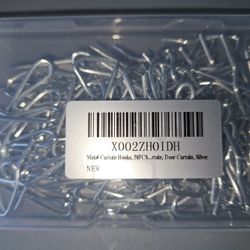 Metal Curtain Hooks 1.2"