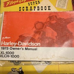 1975 Harley Davidson Owners Manual