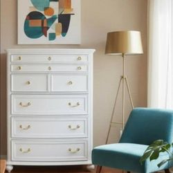 White N Gold Dresser