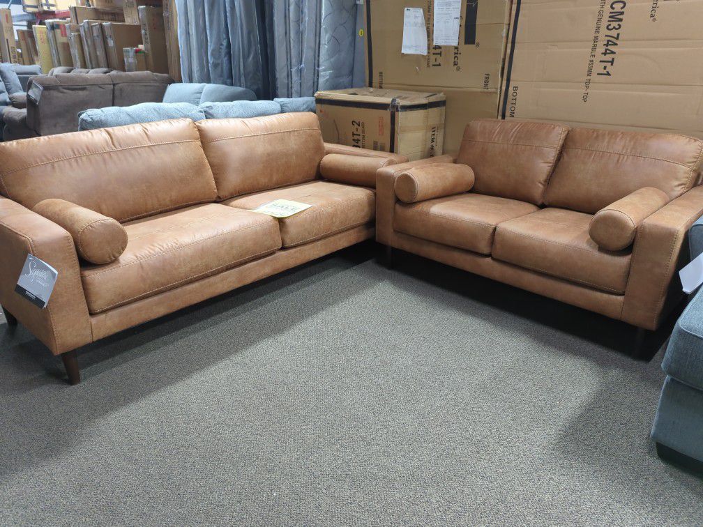 Brand New Modern Sofa Loveseat Set On Sale Now