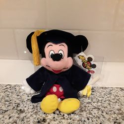 Disney Theme Park Gradnite Mickey Mouse Bean Bag Plush  - New With Tags 