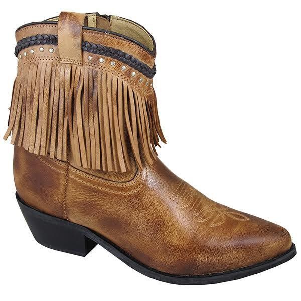 Smoky Mountain Ladies Torrance Leather 7'' Fringe Boots