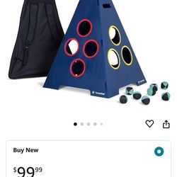 Caliber Games TowerBall Bundle - Backyard, Lawn, Beach & Tailgate Game - Great for All Ages & Group Sizes - Includes Collapsible Tower, 8 Balls (4 Gre