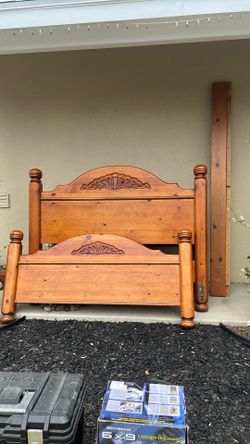 Free Rustic Queen bed frame