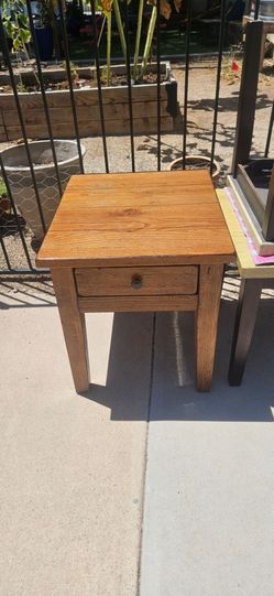Oak side table