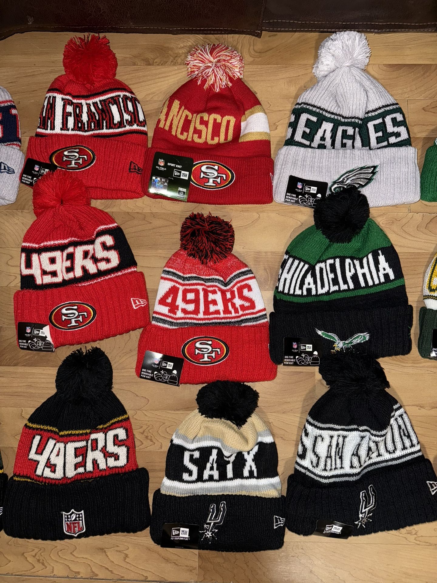 49ers Spurs Eagles Beanies