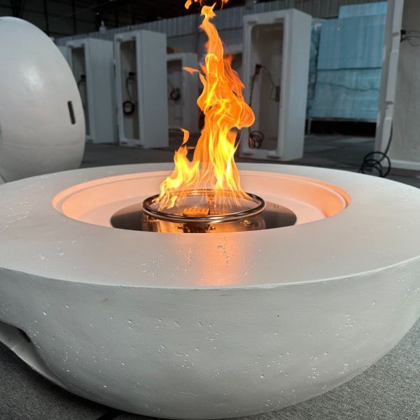 New Concrete Fire Pit Heater Patio Furniture Propane 