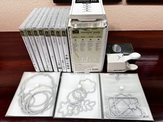 Stampin’ Up! Lot Of Stamps Framelits And Ink Pads