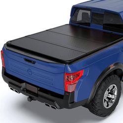 PENSUN 5FT Hard 3-Fold Truck Bed Cover W/LED Fit for 2005-2025 Nissan Frontier 400LB