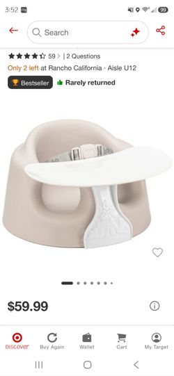 Bumbo chair with tray