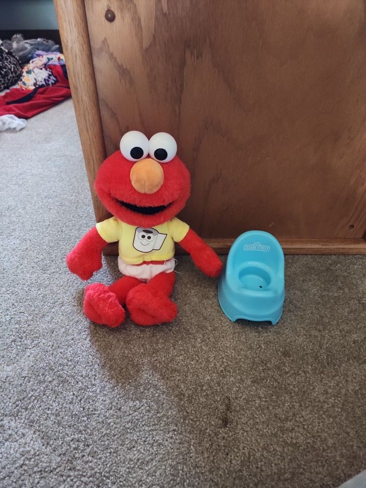 πΆ Elmo Potty Time Toy! Talks, Sings & Super Clean β Like New!