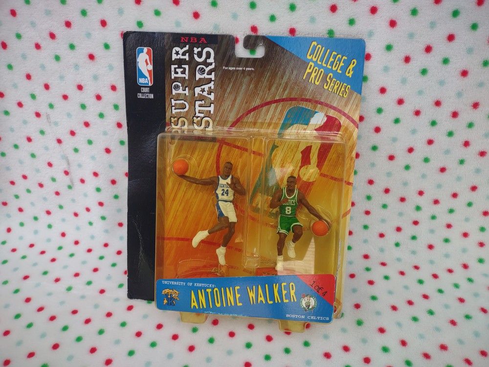 NBA Superstars Antoine Walker Action Figure College & Pro Series 1999
