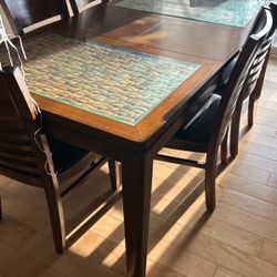 6 Chairs  Table Dining Set $300