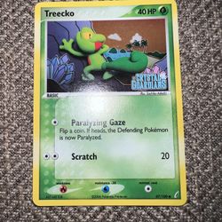 Treecko EX Crystal Guardians Stamped Pokemon Card