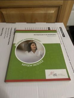 ATI Nutrition for Nursing Review Module Edition 5.0 Content Mastery Series Book
