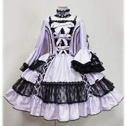 Japanese Lolita Designer Dress Angelic Pretty Cat's Masquerade OP, Choker, and Brooch set