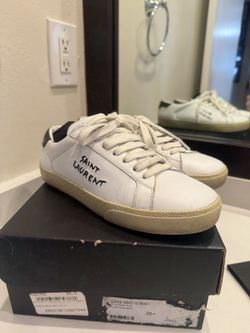 Saint Laurent Court Sneakers - White