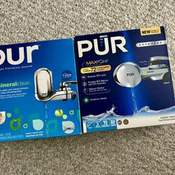 Brand New PUR Faucet Water Filtration Systems – MineralClear & Maxion Bundle