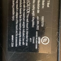 Tv Mount 88lbs