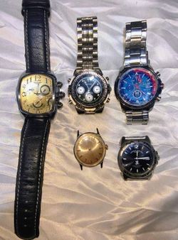 Lot of 5 Mixed Men's Watches