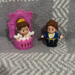Fisher Price Little People Disney Princess Belle & Prince Figurine Set