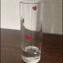 Valentine's Day Red Heart Shot Glass