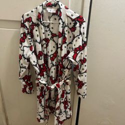 Hello Kitty Plush Robe Size XL