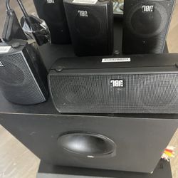 JBL Stereo System With 6 Speakers and Sub Woofer 