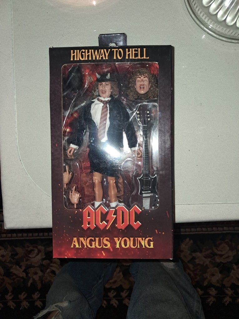 Collectible, Angus Young ACDC doll Unopened box.