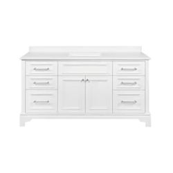 Home Decorators Collection
Mara 60 in. Single Sink White Bath Vanity with White Engineered Stone Top (Assembled)