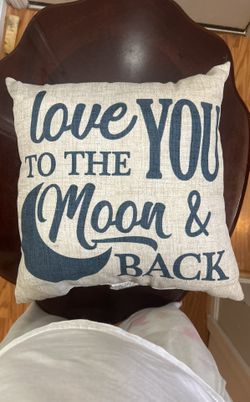 Love You To The Moon And Back Pillow