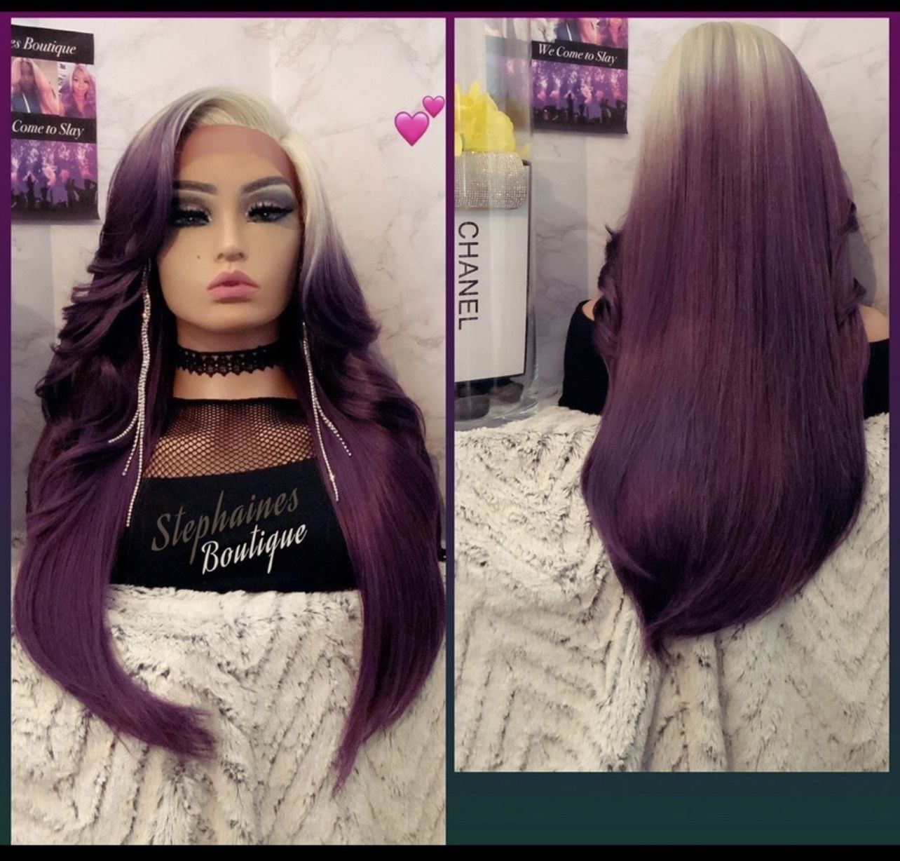 Human Hair Blended Lace Front Wig
