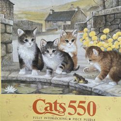 Milton Bradley Cats 550 Piece Puzzle 