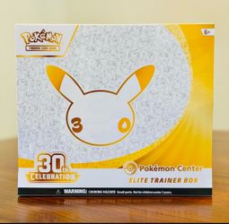 Pokemon TCG: 30th Celebration Pokemon Center Elite Trainer Box *FACTORY SEALED*