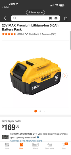 Dewalt battery