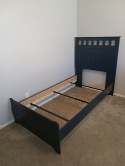 Twin Bed and Nightstand Set