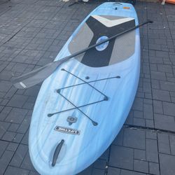 Lifetime paddle board 10 ft with paddle ( like new )