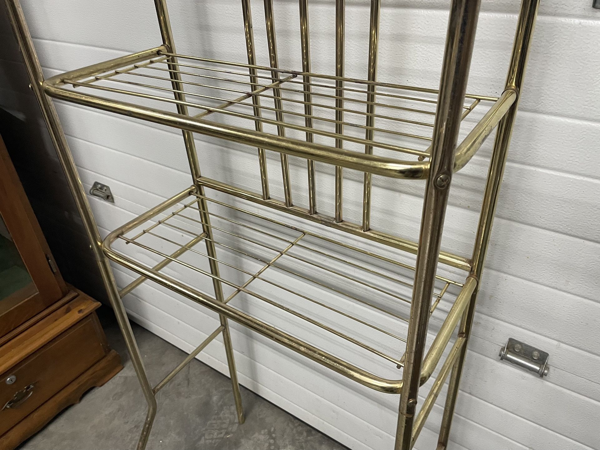 Mid Century Brass Shelf