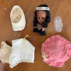 doll accessories bonnets shoe lot of some came from Madame Alexander?