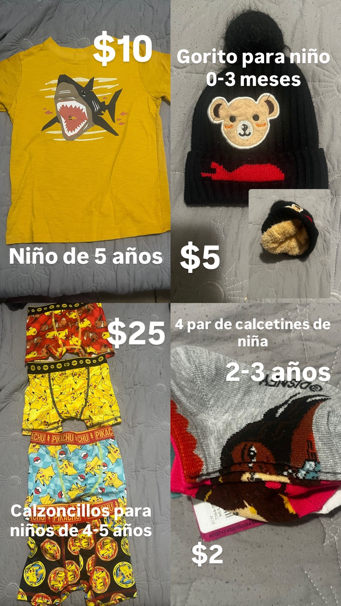 Boy's clothes for boys and girls' socks