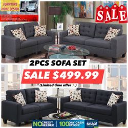 2pcs Sofa Set $$499.99