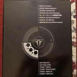 Triumph Daytona 675 Service Manual / Owner’s Handbook