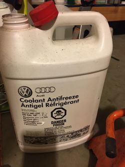 Audi coolant. Non diluted. Half gallon roughly. Genuine
