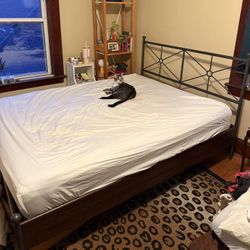 Wrought Iron Queen Bed Frame 