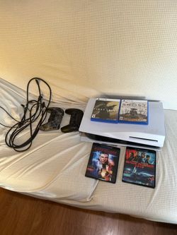PS5 Disc Edition Bundle – 2 Controllers + Games + 4K Movies