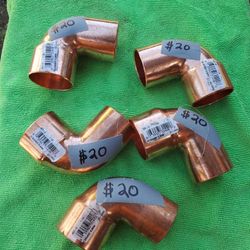 Nibco And Mueller 90⁰ SR Elbows For Plumbing (See Pictures For Sizes)