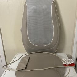 ObusForme Back Massager with Heat | Vibration Massage|Back Support Frame, Removable Lumbar Pad for Low Back Support | On-The-Go Relief, Home, Office 