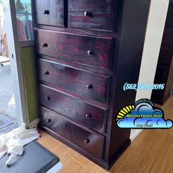 Jumbo Duplex Cherry Dresser Cajonera 